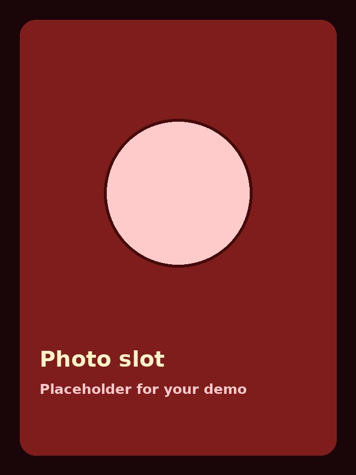 Your photo slot · A